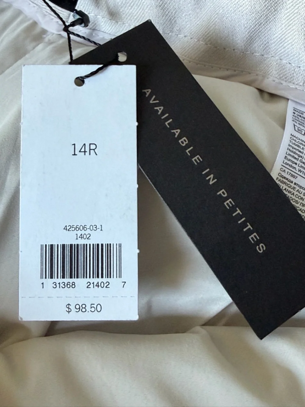 NEW Banana Republic Women's Avery Straight Linen-Cotton Pants Size 14R - 39655
